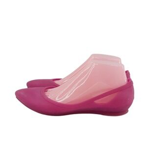 Crocs Spring Summer Slip On Croslite Foam/ Rubber Ballet Flats Women Size 8 Pink